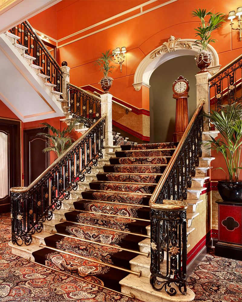 Hotel Des Indes The Hague High Tea Ambiance Stairs